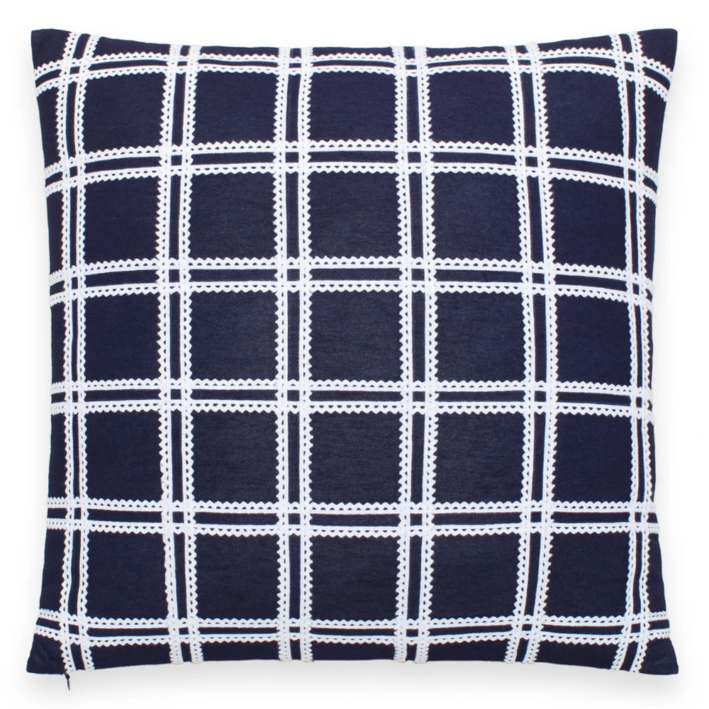 Kate Spade New York Rickrack Grid Accent Pillow​​​​​​​​​​​​